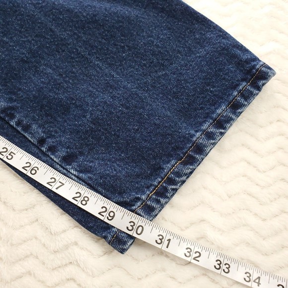 Wrangler Regular Fit Straight Leg Mens 38x30 Denim Bluejeans Dark Wash 100% Cott - Picture 7 of 11